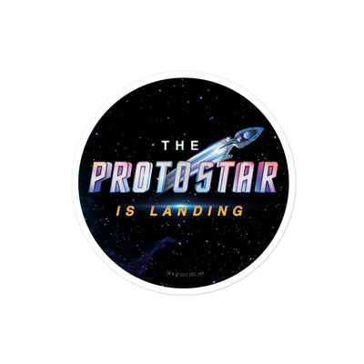 Star Trek: Prodigy The Protostar Is Landing Die Cut Sticker