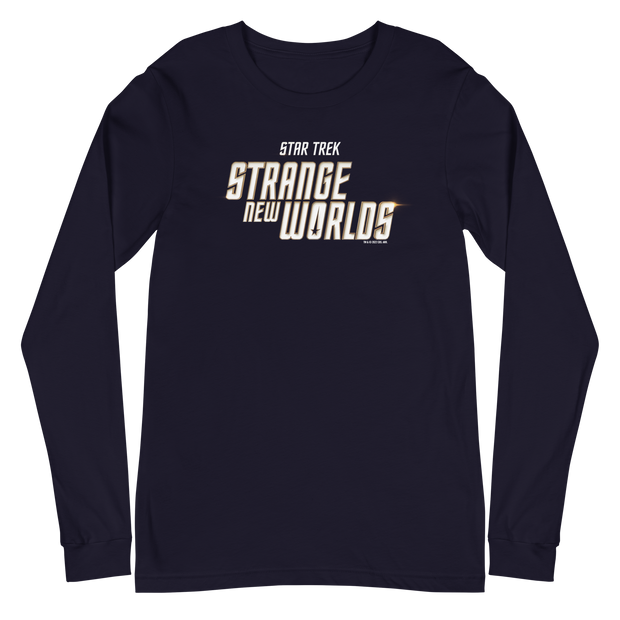 Star Trek: Strange New Worlds Flare Logo Langarm T-Shirt für Erwachsene