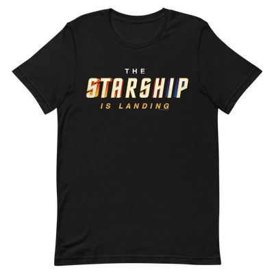 Star Trek The Starship Is Landing Adult Short Sleeve T-Shirt
