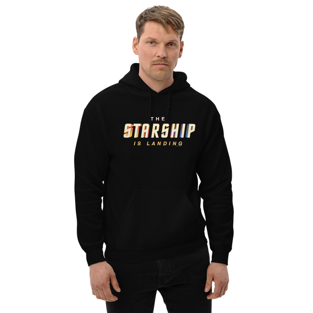 Star Trek The Starship Is Landing Hooded Sweatshirt