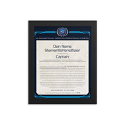 Star Trek: The Next Generation Personalized Captain's Assignment Letter U.S.S. Enterprise NCC-1701-D