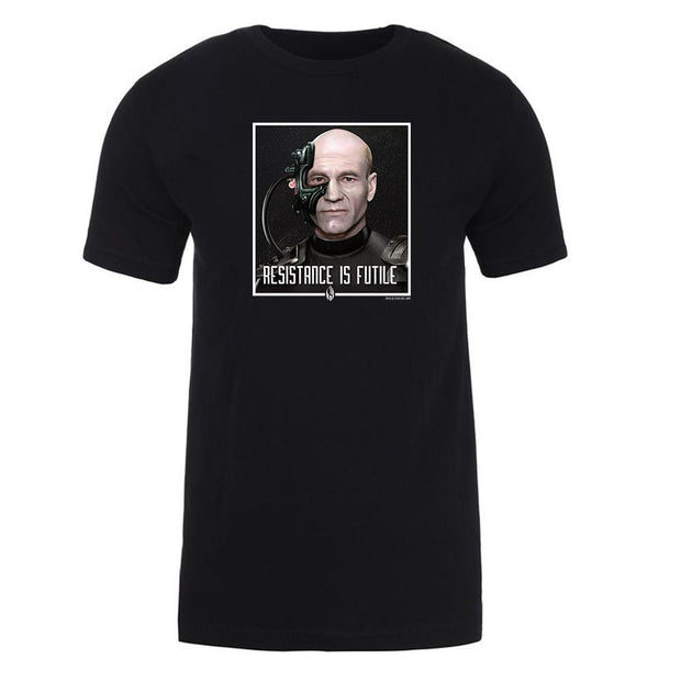 Star Trek: The Next Generation Picard Resistance is Futile Adult Short Sleeve T-Shirt