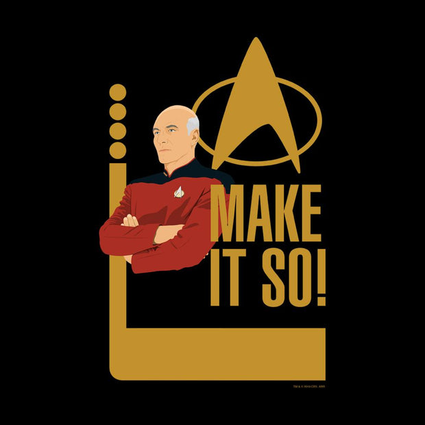 Star Trek: The Next Generation Picard Make it so T-Shirt für Erwachsene