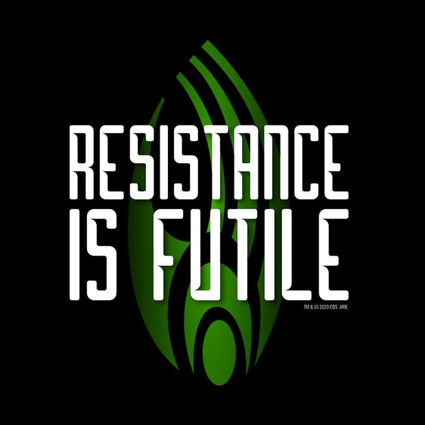 Star Trek: The Next Generation Resistance is Futile T-Shirt für Erwachsene
