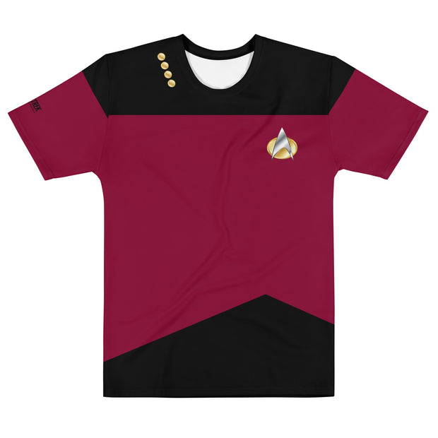 Star Trek: The Next Generation T-shirt d'uniforme de commandement