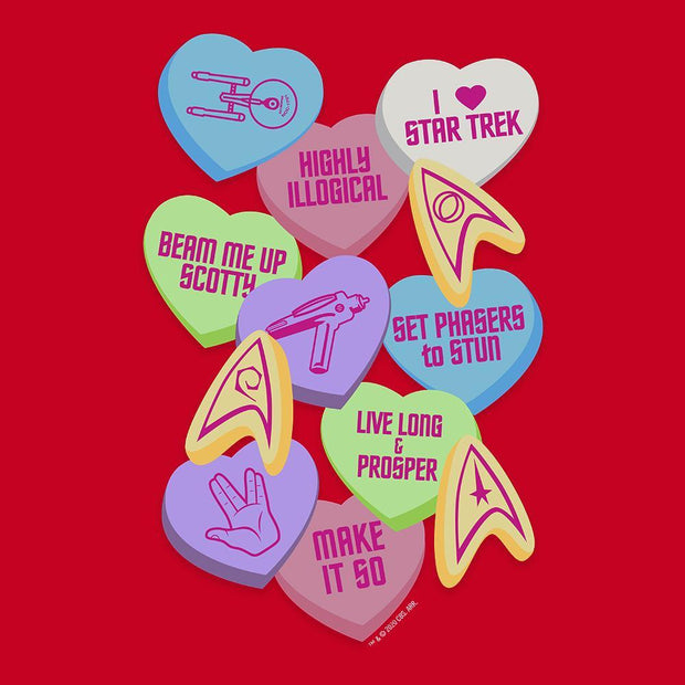 Star Trek: The Original Series Valentine's Day Collage Adult Short Sleeve T-Shirt
