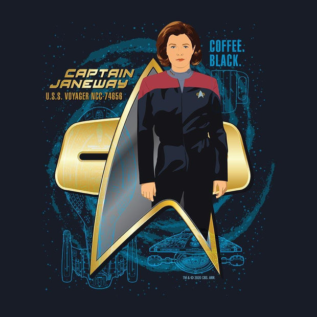 Star Trek: Voyager Captain Janeway Adult Short Sleeve T-Shirt
