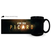 Star Trek: Picard Gold Burst Logo Schwarzer Becher