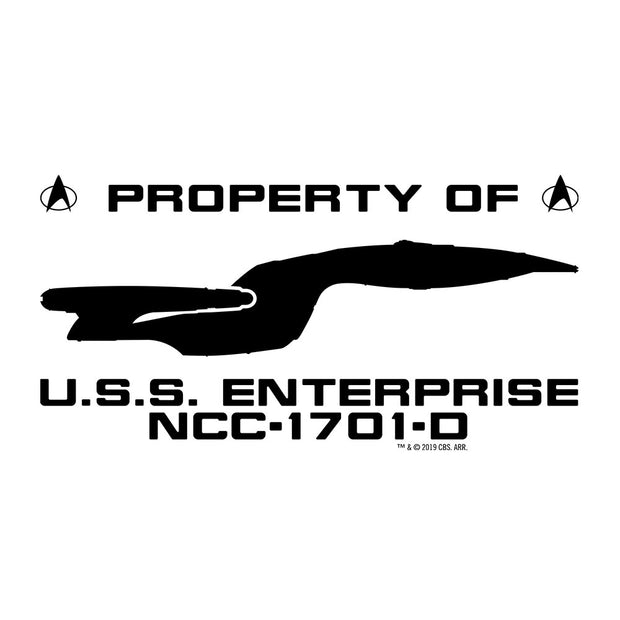Star Trek: Das USS Enterprise Profile Adult Short Sleeve T-Shirt für Erwachsene der nächsten Generation