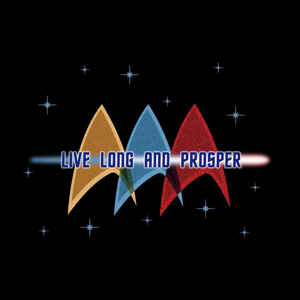 Star Trek: The Original Series Live Long and Prosper Deltas Black Mug