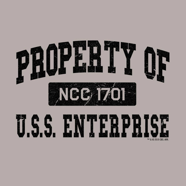 Star Trek: The Original Series Property of U.S.S. Enterprise 1701 Adult Short Sleeve T-Shirt
