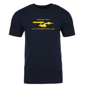 Star Trek: Die USS Enterprise-Eigenschaft der Originalserie des Profil-Kurzarm-T-Shirts für Erwachsene