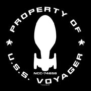 Star Trek: Voyager Eigentum des USS Voyager Adult Short Sleeve T-Shirts