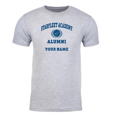 Star Trek Starfleet Academy Alumni Personalisiertes graues Adult-Kurzarm-T-Shirt